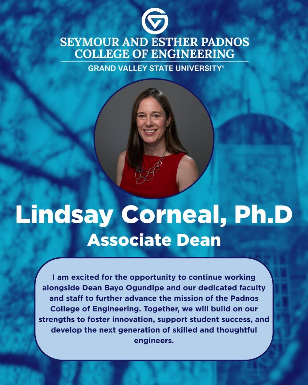 Dr. Lindsay Corneal named Associate Dean